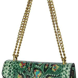 Leather Shoulder Bag Chain Purse for Women - Fashion Crossbody Bags Vintage Snak